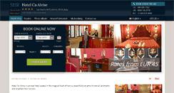 Desktop Screenshot of caalvisehotelvenice.com