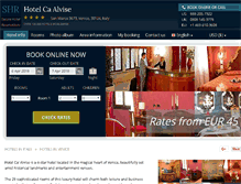 Tablet Screenshot of caalvisehotelvenice.com